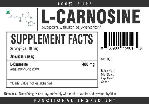 L-Carnosine Powder Antioxidant Muscle Memory Energy Endurance Amino Acid Non-GMO herbadiet L-Carnosine Powder Antioxidant Muscle Memory Energy Endurance Amino Acid Non-GMO herbadiet