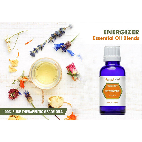 Essential Oil Blends - Energizer Instant Energy Boost Essential Oil Blend Pure Therapeutic Grade Oils