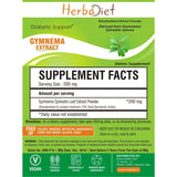 Standardized Extracts - Herbadiet Gymnema Sylvestre 75% Gymnemic Acids Powder Extract Supplement - Blood Sugar Control
