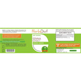 Standardized Single Herb Extract Capsules - Herbadiet Senna 20% Calcium Sennosides Extract 500mg Vegetarian Capsules