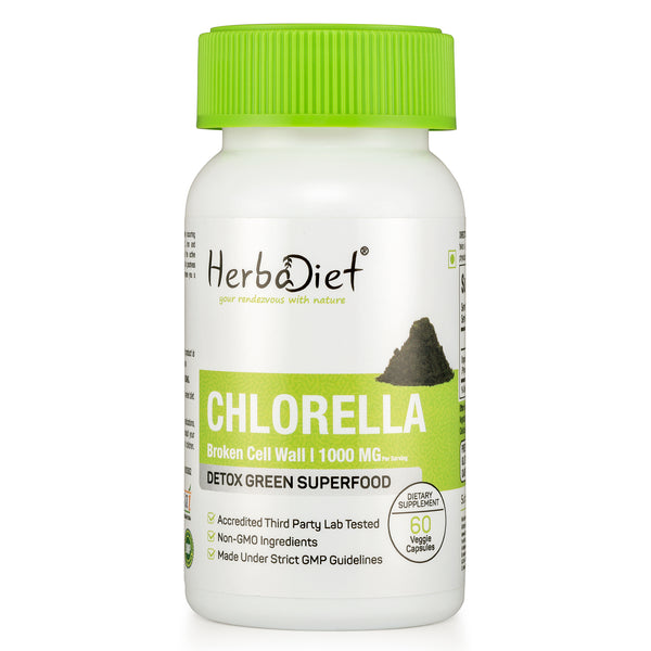 Organic Chlorella Powder Capsules