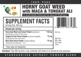 Horny Goat Weed with Tongkat Ali & Maca Root Extract Powder