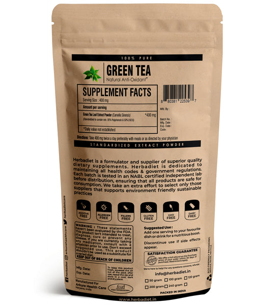 Green Tea Extract Powder 90% Polyphenols w/ EGCG Weight Loss Slimming ...