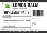 Lemon Balm 10:1 Extract Powder