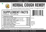 Organic Herbal Remedy for Cough Cold Sore Throat Pain with Turmeric & Ginger Root Powder