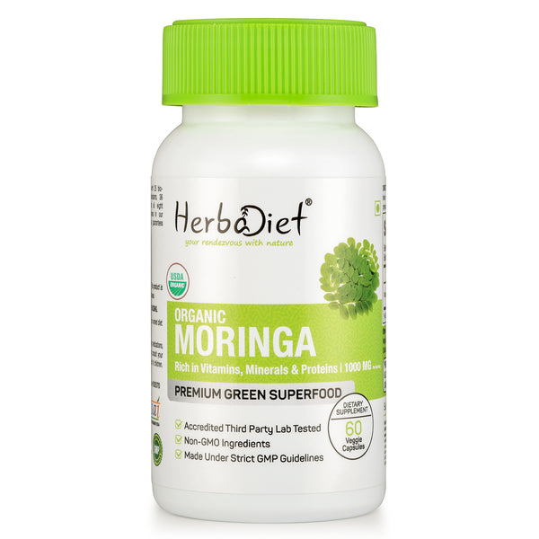 Organic Moringa Oleifera Leaf Capsules