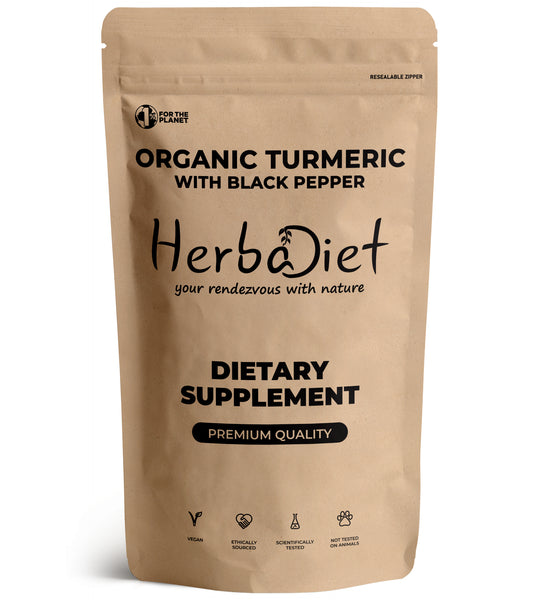 Organic Turmeric Root with Black Pepper Powder