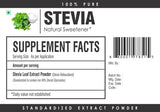 PURE Stevia Extract 90% Steviosides w/- 60% Rebaudiosides Powder NO Aftertaste