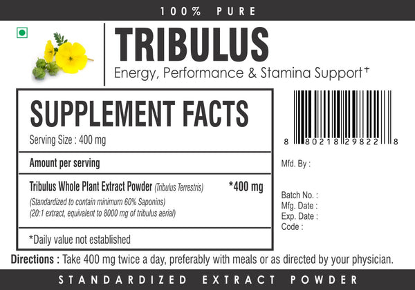 Tribulus Terrestris Extract Powder 60% Saponins 15:1 STRONG Muscle ...