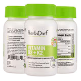 Vitamin D3 + K2 (MK7) Capsules