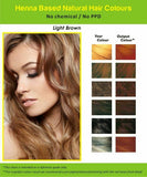 Natural Henna Hair Dye Color | No PPD, No AMMONIA | Light Brown