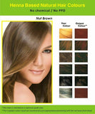 Natural Henna Hair Dye Color | No PPD, No Ammonia | Nut Brown