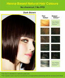 Natural Henna Hair Dye Color | No PPD, No Ammonia | DARK BROWN