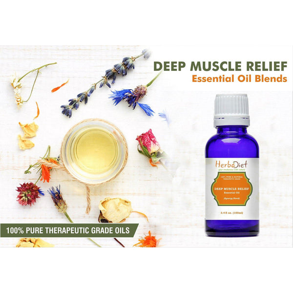 Essential Oil Blends - Deep Muscle Pain Relief Essential Oil Blend 100% Pure Therapeutic Grade Oils