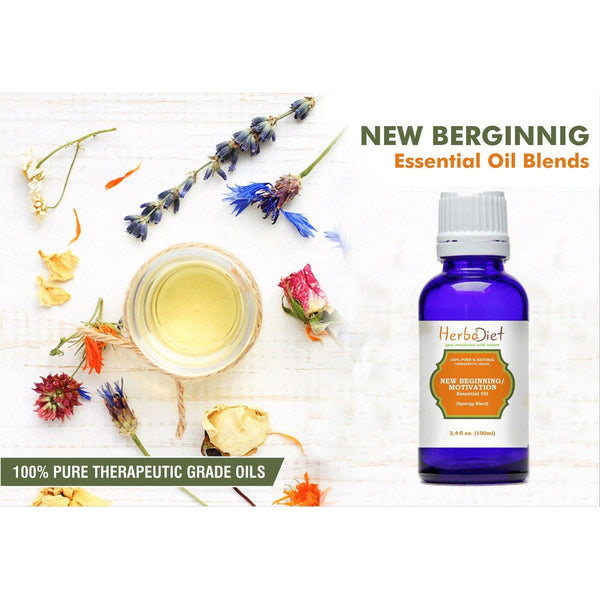 Essential Oil Blends - New Beginning Motivation Uplift Essential Oil Blend Pure Therapeutic Grade Oils