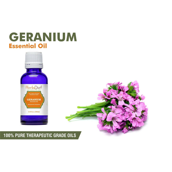 Essential Oil Singles - 100% Pure Natural Geranium Essential Oil PREMIUM Therapeutic Grade Oils