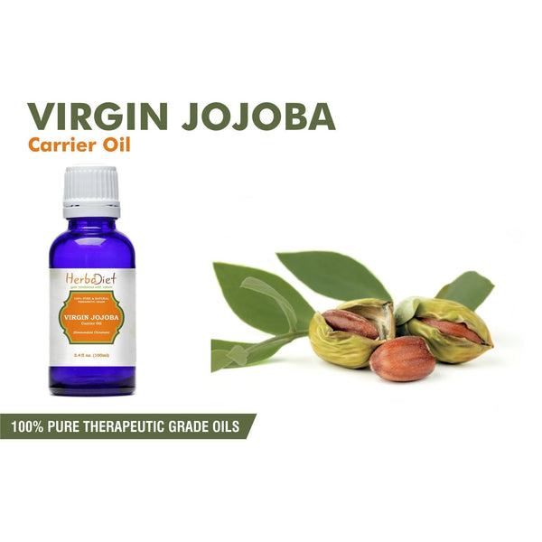 Essential Oil Singles - Virgin Jojoba Oil 100% Pure Natural Cold Pressed Uncut Unrefined Carrier Oils