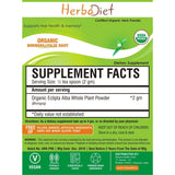 Organic Herb Powders - Herbadiet USDA Organic 100% PURE Bhringraj Powder False Daisy Hair Supplement