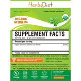 Organic Herb Powders - Herbadiet USDA Organic PURE Gymnema Sylvestre Leaf Powder Glucose Metabolizer Supplement