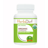 Organic Single Herb Capsules - Herbadiet USDA Organic Gymnema Sylvestre 400mg Veg Capsules Glucose Metabolizer
