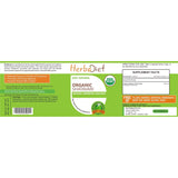 Organic Single Herb Capsules - Herbadiet USDA Organic Shatavari Root 500mg Veg Capsules Women Health Supplement