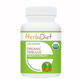 Organic Single Herb Capsules - Herbadiet USDA Organic Tribulus Terrestris 400mg Veg Capsules Testosterone Muscle Booster