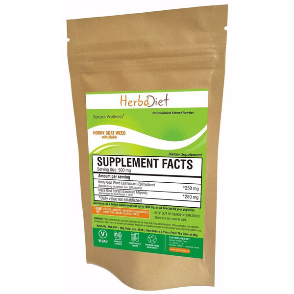Proprietary Blend Extract Powders - PURE Horny Goat Weed Extract 20% With Maca Root Powder Enhanced Libido Stamina