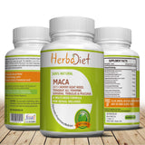 Maca with Horny Goat Weed, Tribulus, Tongkat, Mucuna & Panax Ginseng Extract Capsules