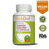 Joint Health Support | Proprietary Blend | Turmeric Curcumin with Bromelain Capsules