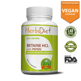 Betaine HCL + Pepsin 500mg Capsules