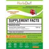 Standardized Extracts - Herbadiet Acerola Cherry 17% Vitamin C Powder Extract Supplement Natural Antioxidant