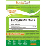 Standardized Extracts - Herbadiet Asparagus Racemosus Shatavari 20% Powder Extract Supplement