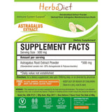 Standardized Extracts - Herbadiet Astragalus Powder Extract Supplement Immune Support