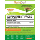 Standardized Extracts - Herbadiet Burdock Root 10:1 Powder Extract Supplement Liver & Blood Detoxifier