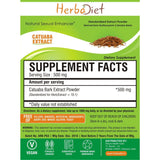 Standardized Extracts - Herbadiet Catuaba Bark 10:1 Powder Extract Supplement Premium Aphrodisiac