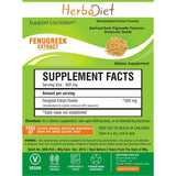 Standardized Extracts - Herbadiet Fenugreek 40% Powder Extract Lactation Supplement | Buy Supplements For Diabetes Online