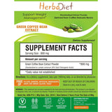 Standardized Extracts - Herbadiet Green Coffee Bean 50% Chlorogenic Acid Powder Extract Supplement - Fat Burner