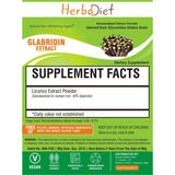 Standardized Extracts - Herbadiet Licorice Extract GLABRIDIN 40% Powder Glycyrrhiza Glabra ETHANOL Soluble