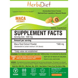 Standardized Extracts - Herbadiet Maca Root 15% Sterols Powder Extract Libido Booster Energy Supplement