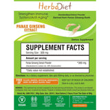Standardized Extracts - Herbadiet Panax Ginseng 80% Ginsenosides Powder Extract Supplement