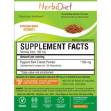 Standardized Extracts - Herbadiet Pygeum Bark 13% Phytosterols Powder Extract Supplement