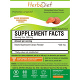Standardized Extracts - Herbadiet Red Reishi Mushroom Ganoderma 30% Polysaccharide Powder Extract Supplement