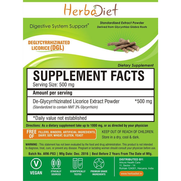 DGL Licorice Extract Powder Deglycyrrhizinated Liquorice NMT 3