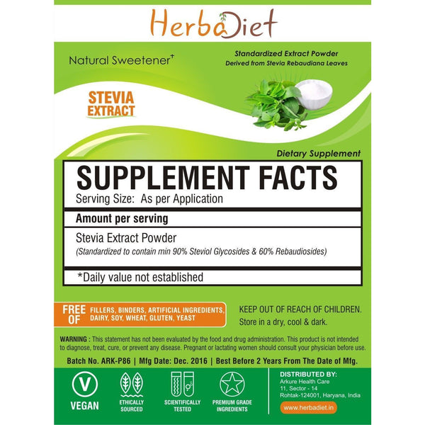 PURE Stevia Extract 90 Steviosides w/ 60 Rebaudiosides Powder NO Af