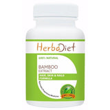 Standardized Single Herb Extract Capsules - Bamboo Extract 70% Organic Silica 500mg Capsules Skin, Hair, Gums, Nails Health