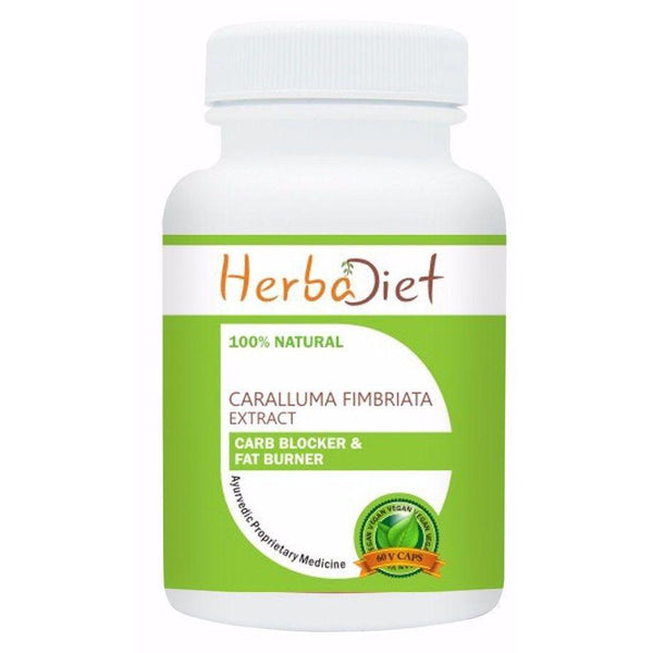Standardized Single Herb Extract Capsules - Caralluma Fimbriata 20:1 Extract 30% Glycosides 500mg Veg Capsules Weight Loss